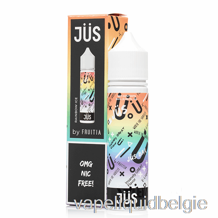 Vape Smaken Regenboogijs - Jus E-liquid - 60ml 0mg